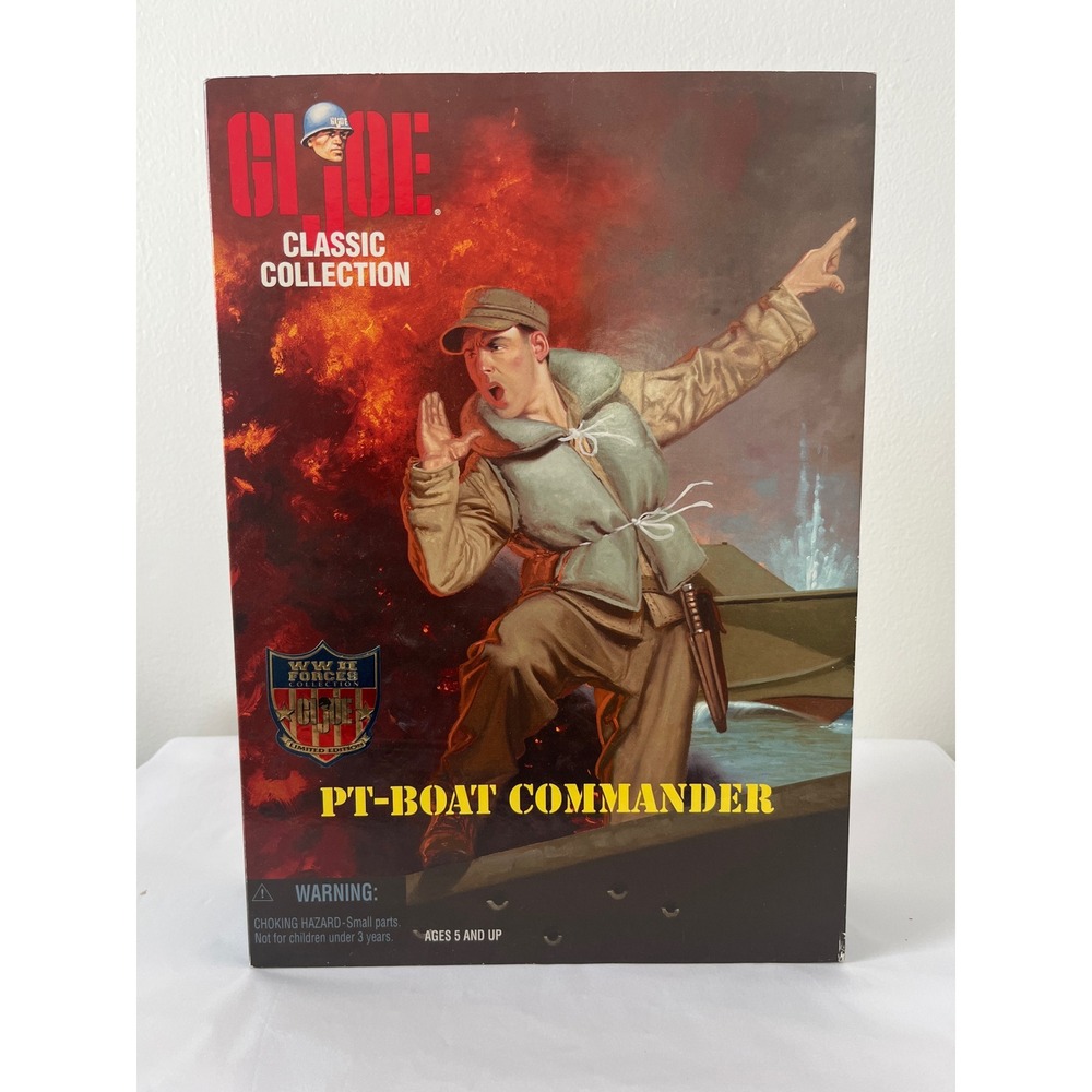 GI Joe Classic Collection PT-Boat Commander Action Figure 12 Inch NIB‎ 1997